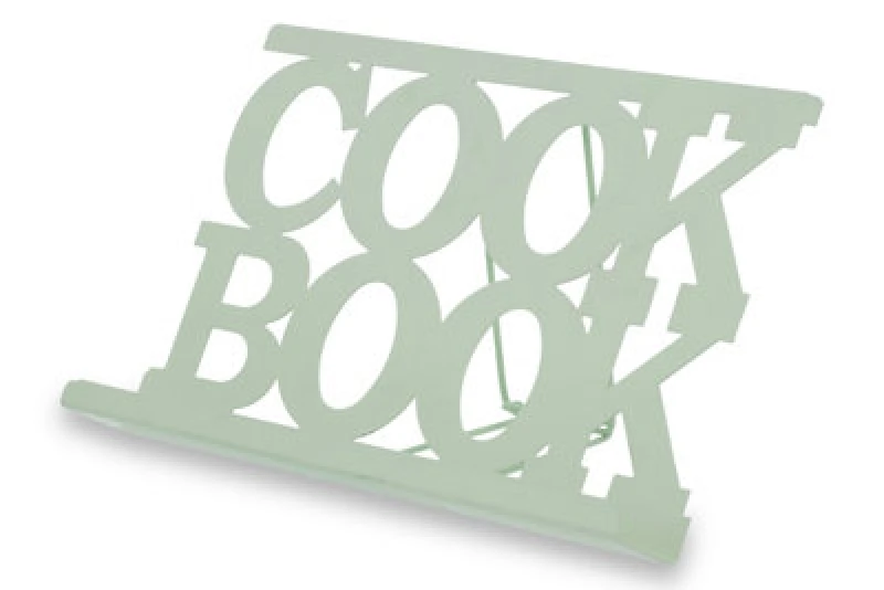 Image of Orsina Elegant Design Cook Book Stand Green, Durable Book Stand For Cook Books, Practical Recipe Book Stand