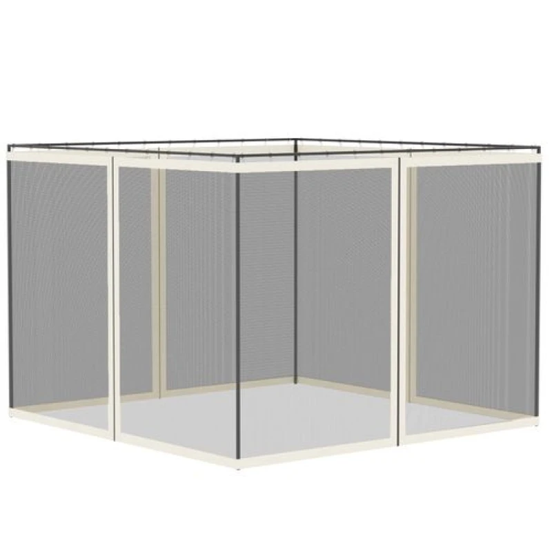 Image of Outsunny 302 x 207cm Universal Replacement Gazebo Mesh Netting Screen Walls TJ Hughes 5063603005129