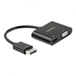 image of StarTech.com DisplayPort to HDMI VGA Adapter - 4K 60Hz - Multiport Video