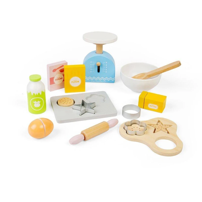 Image of Bigjigs Toys Wooden Cookie Baking Set Multi