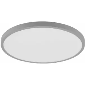 image of Loops - Wall / Ceiling Light Silver 400mm Round Surface Mounted 25W LED 3000K