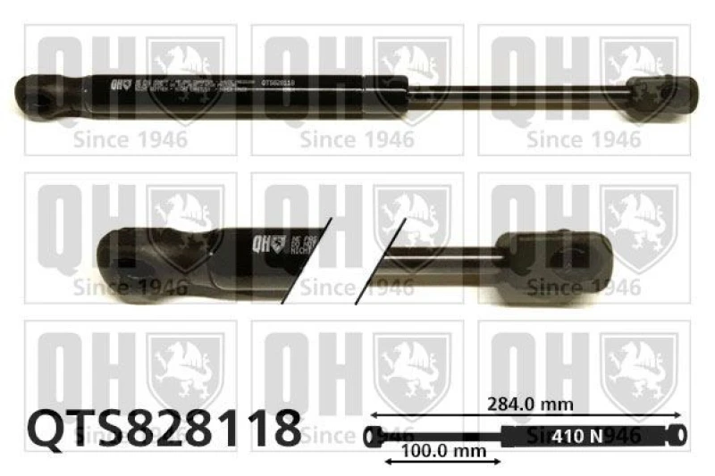 Image of QUINTON HAZELL Bonnet strut QUINTON HAZELL QTS828118