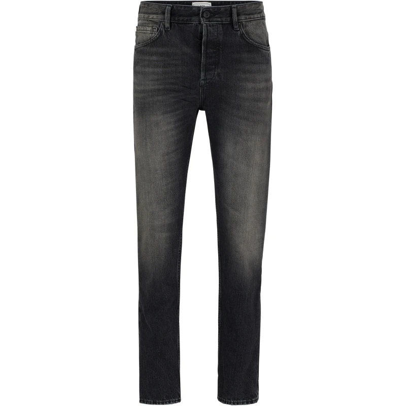 Image of Boss Mens Tapered Fit Straight Leg Jeans Grey male 31W R