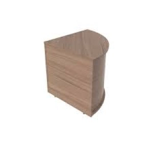 Image of Jemini Reception Modular Corner Desk Unit Grey Oak RCMCBGO