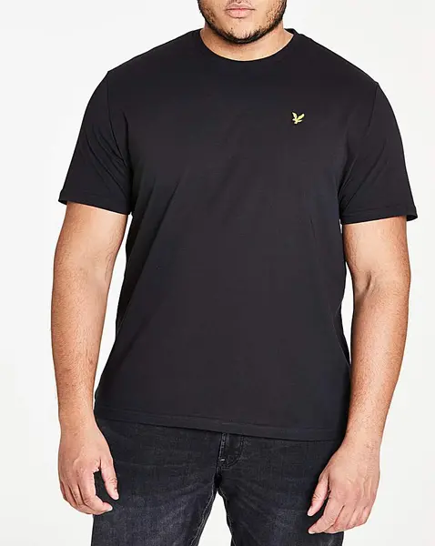 Image of Lyle & Scott Lyle & Scott Crew Neck T-Shirt Black Male XL45 VY46213