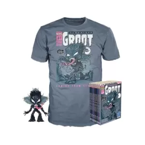 Marvel Venom Groot GITD EXC Pop and Tee Bundle - S