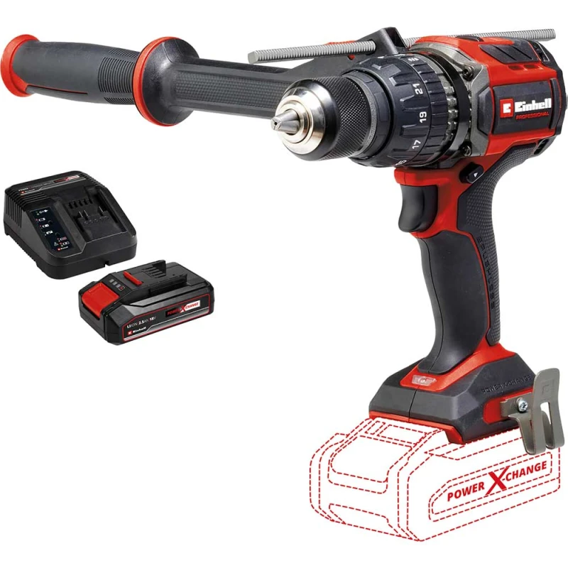 Image of Einhell Professional TP-CD 18/120 Li-I BL 18v Cordless Brushless Combi Drill TP-CD 18/120 Li-I BL Batteries: 1 x 2.5ah Li-ion