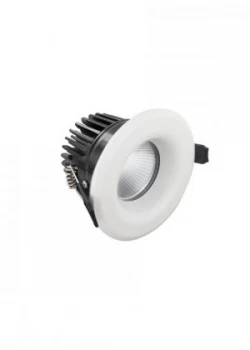 image of Integral Lux Fire 70mm cut-out IP65 Fire Rated Downlight 12W 61W 4000K 850lm 55 deg beam angle Dimmable