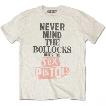 Image of Sex Pistols - The - Bollocks Distressed Unisex Large T-Shirt - Neutral