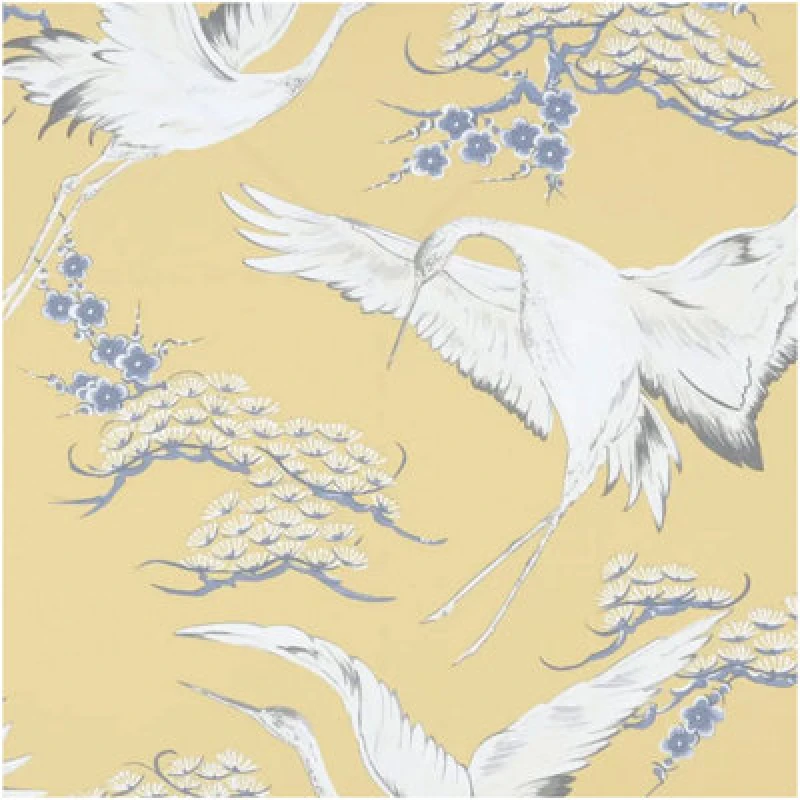 Image of Graham & Brown Superfresco Easy Cranes Ochre, Yellow 108121
