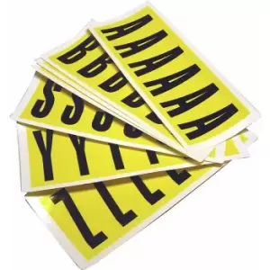 image of Character set, height x width 90 x 38 mm, self-adhesive letters A - Z, 26 cards