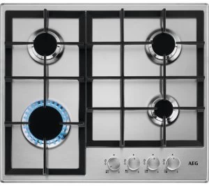 image of AEG HGB64200SM 4 Burner Gas Hob