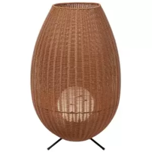 Image of Lucide COLIN IP44 - 50cm Table Lamp Outdoor - LED - 1x3W 3000K - IP44 - Light Wood