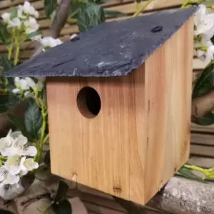 image of Sledmere Wooden Garden Wild Bird Nest Box-32mm Entrance Hole