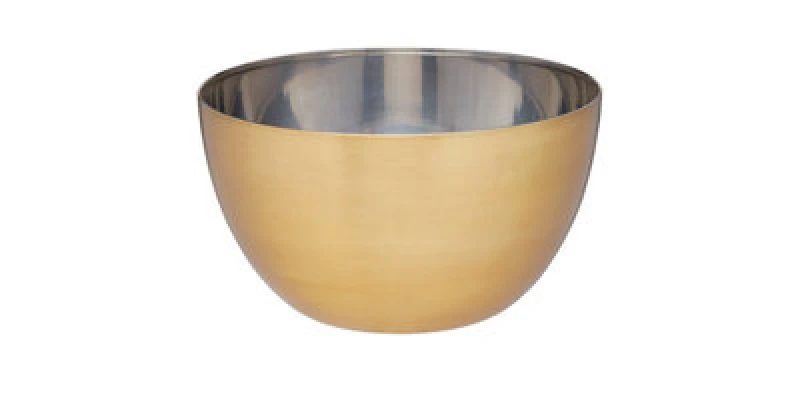 Image of Masterclass Stainless Steel Brass Finish 24cm Mixing Bowl Gold