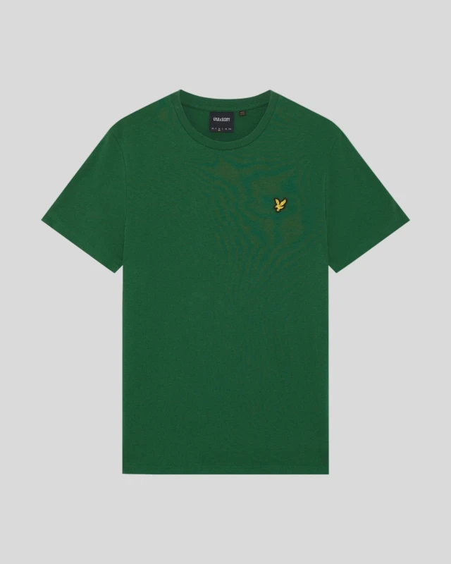 Image of Lyle & Scott Mens Cotton Crew Neck T-Shirt Clover Green