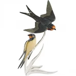 image of Arora 1504 Natures Realm Swallow Pair Bird Figurine, Multicolour, One Size