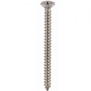 Image of Select Hardware Cross Recessed Countersunk Woodscrews Steel Hardened Twin Thread Bright Zinc Plated 11/2" X No. 10 12 Pack