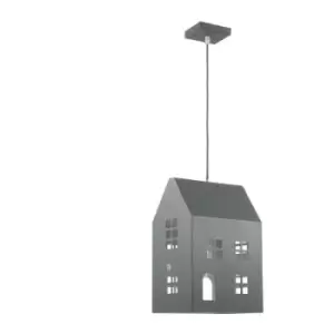 Image of Onli Casetta Childrens Pendant Ceiling Light, Grey House
