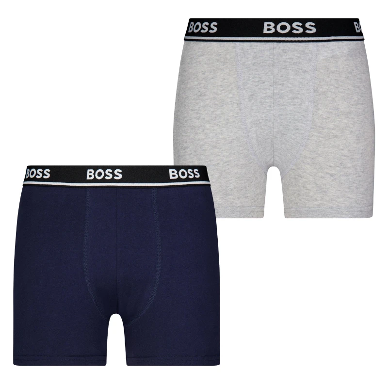 Image of Boss 2-Pack Logo Boxers Infants - Grey Grey One Size