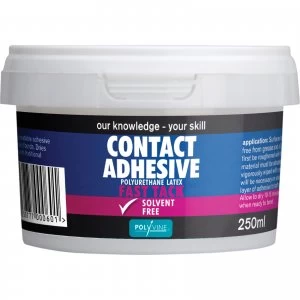 Image of Polyvine Contact Adhesive Solvent Free Fast Tack 250ml