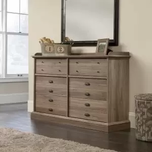 Image of Teknik Office Barrister Home Dresser Salt Oak Finish with Six Drawers