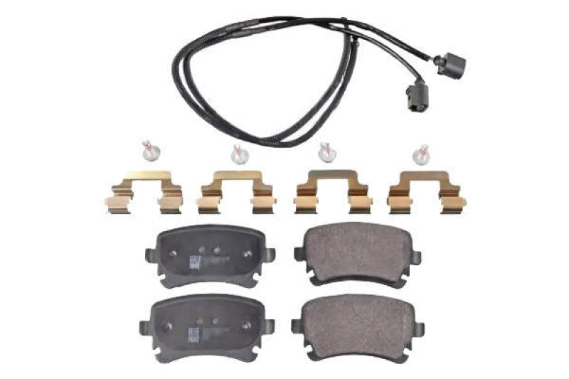 Image of Blue PRINT ADV184263 Brake pad set Rear Axle, incl. wear warning contact, with fastening material Brake Pad Set,disc brake (402)