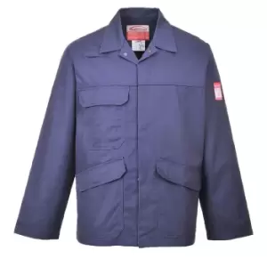 image of Biz Flame Pro Mens Flame Resistant Jacket Navy M