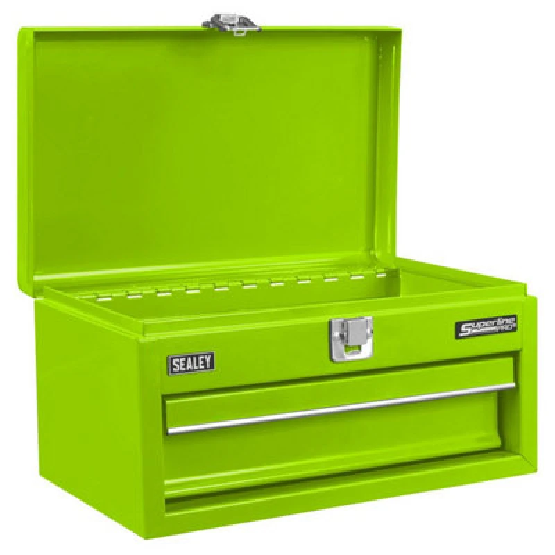 Image of Sealey Superline Pro Mini Tool Box Tool Chest APMTB3 Colour: Green