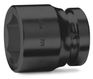 Image of Beta Tools 729 1" Square Drive Standard Impact Socket 24mm 007290024