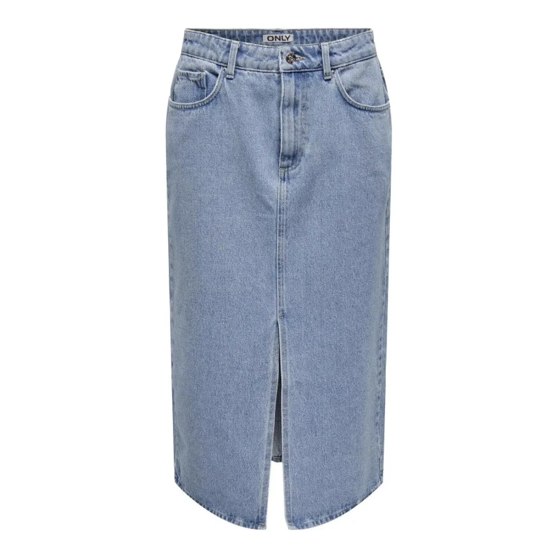 Image of Only Womens midi skirt Only Bianca Bleu Female M