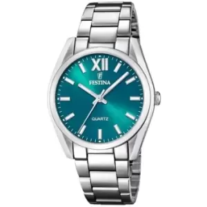 image of Festina Festina Stainless Steel Boyfriend F20622/C - Silver and Green