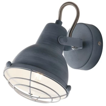 Image of Fan Europe Lighting - Fan Europe CUBA Dome Wall Light Grey 13x18.5x15cm