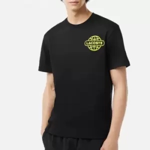 Image of Lacoste Mens T-Shirt - Black/ Blue - L
