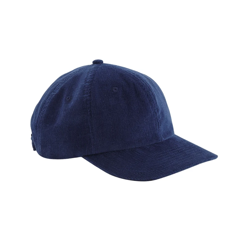 Image of Beechfield Beechfield Men Heritage Cord Cap in Navy Navy One Size Male 5063377402902