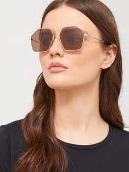 Image of Mcq Alexander Mcqueen Mcq By Alexander Mcqueen Hexagonal Sunglasses