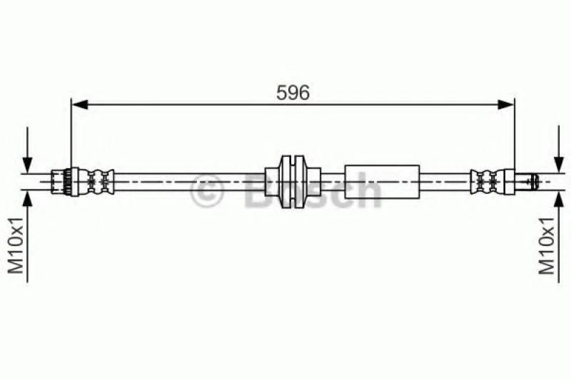 Image of Bosch 1 987 481 708 Brake Hose Brake Hose (83)