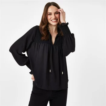 Biba BIBA Shirred Blouse - Black