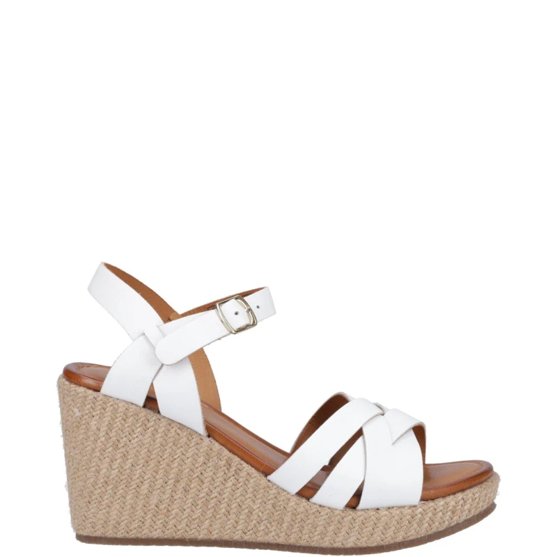 Image of Hush Puppies 'Phoebe' Heeled Sandals White