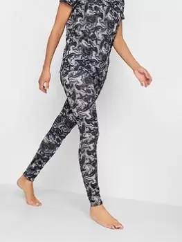 Image of Long Tall Sally Marble Active Leggings, Black, Size 22, Women