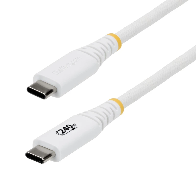 Image of StarTech.com StarTech.com 1m (3ft) USB-C Charging Cable, Durable and Ultra-Flexible, 240W (5A) PD EPR, USB 2.0 Laptop Charger Cable, USB-IF Certified,