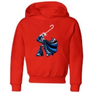 Image of Star Wars Candy Cane Darth Vader Kids Christmas Hoodie - Red - 11-12 Years