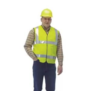Image of Grafters Hi-Visibility Waistcoat (L) (Fluorescent Yellow)