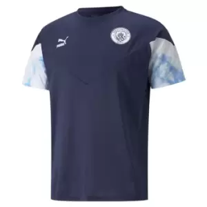 Puma Manchester City Icon T-Shirt - Blue