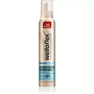 Image of Wella Wellaflex Flexible Extra Strong Styling Mousse With Extra Strong Fixation 200ml
