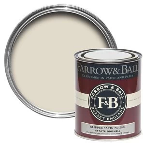 Image of Farrow & Ball Estate Slipper satin No. 2004 Eggshell Metal & wood Paint 0.75L