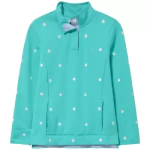 image of Crew Clothing Womens Half Button Sweater Aqua 10