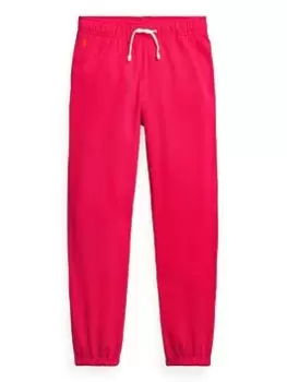 Image of Ralph Lauren Girls Jog Pants - Bright Pink, Bright Pink, Size Age: 7 Years=S, Women