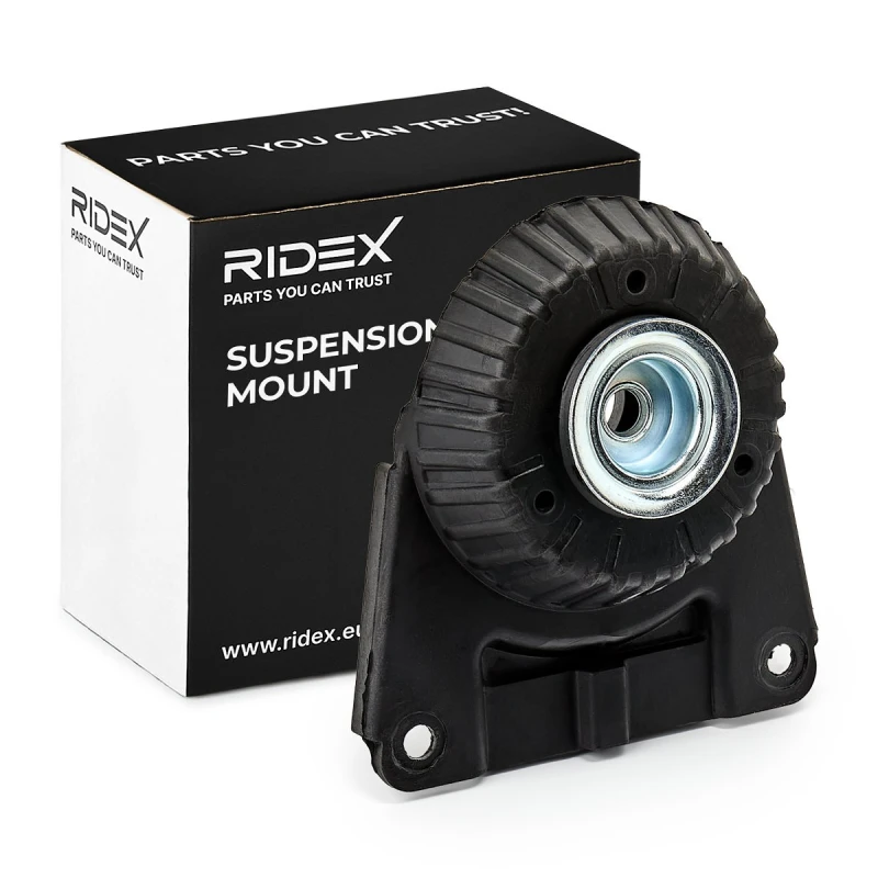 Image of RIDEX 1180S0086 Top strut mount Rear Axle both sides, without ball bearing Elastomer Suspension Strut Support Bearing (1180)