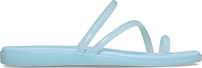 Image of Crocs Women Miami Jelly Toe Loop Sandals Sky Blue Jelly 7
